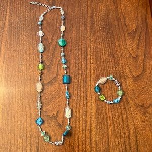 Necklace 36” with matching bracelet